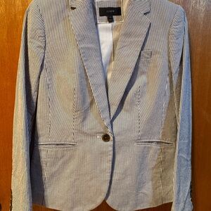 J. Crew Navy Pinstripe Women’s Blazer